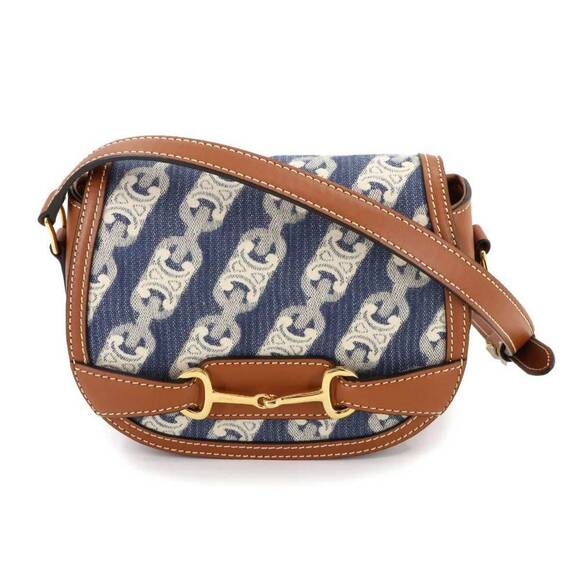 CELINE Brown Leather Shoulder Bag - Picture 1 of 10